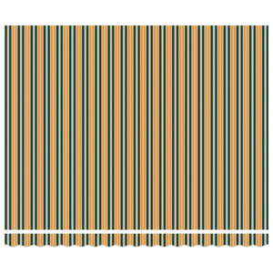 Tenda Retrattile Verde e giallo 400 × 300 cm Poliestere 3330703