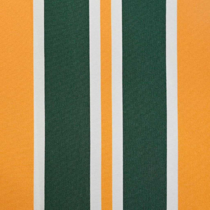 Tenda Retrattile Verde e Giallo 400x300 cm Tessuto 3330717