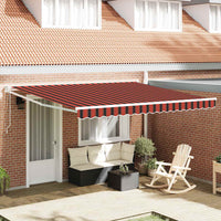 Tenda Retrattile con giallo e arancione 400 ×350 cm Tessuto 3330744