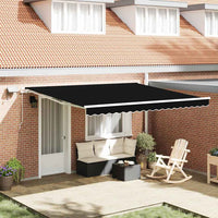 Tenda Retrattile con Nero 400 ×350 cm Tessuto 3330776