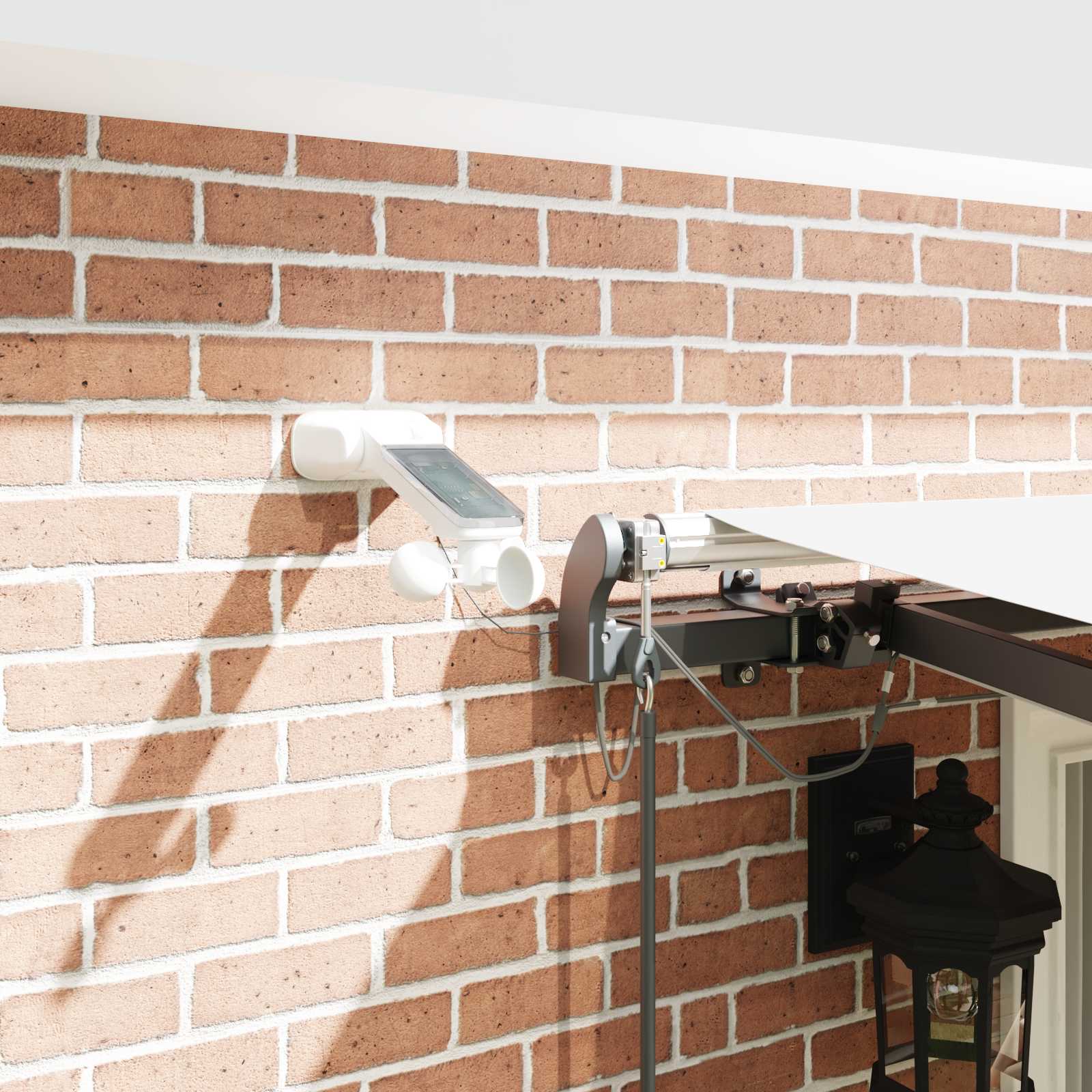 Tenda Retrattile con Bianco 400 × 350 cm Tessuto 3330798