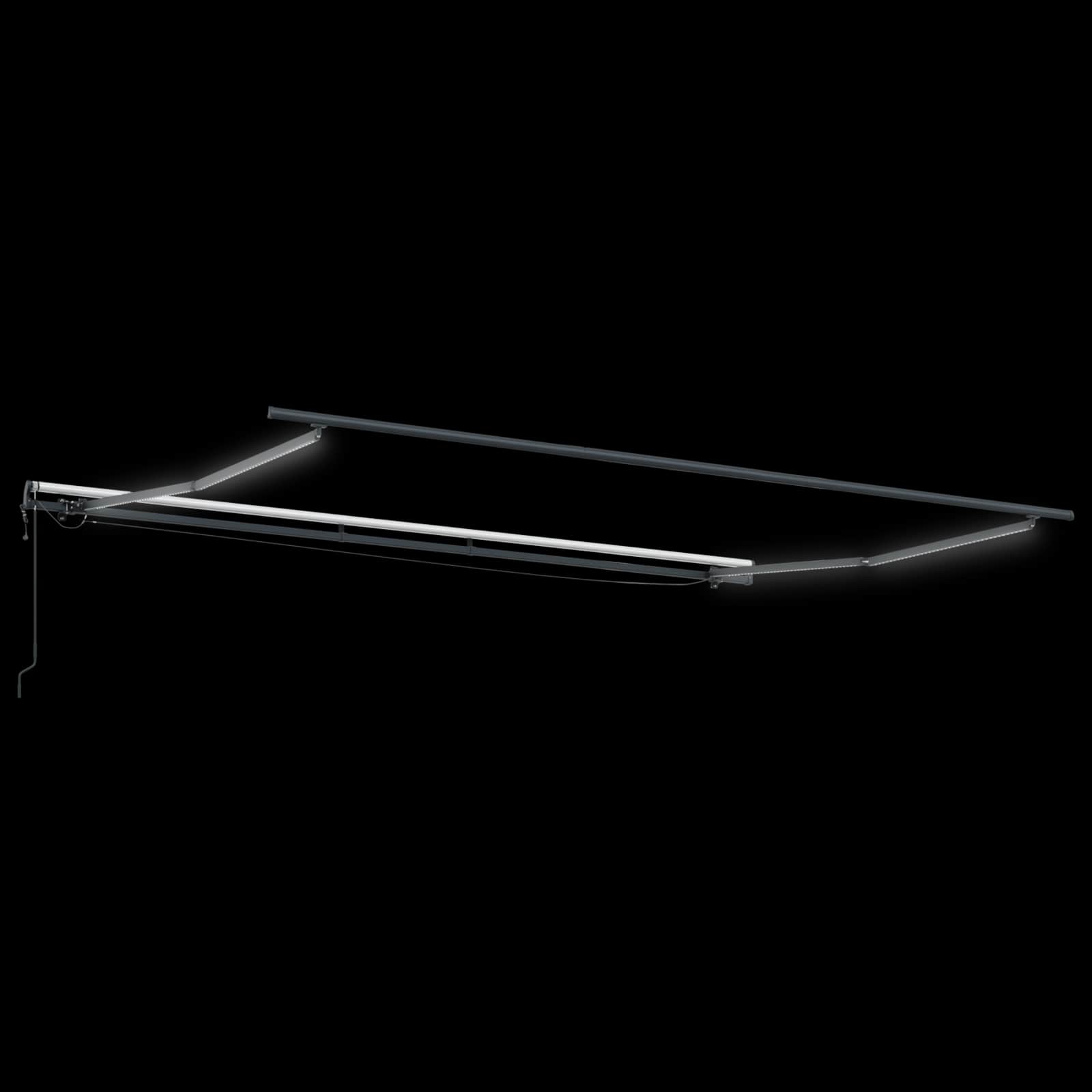 Tenda Retrattile con Bianco 400 × 350 cm Tessuto 3330798