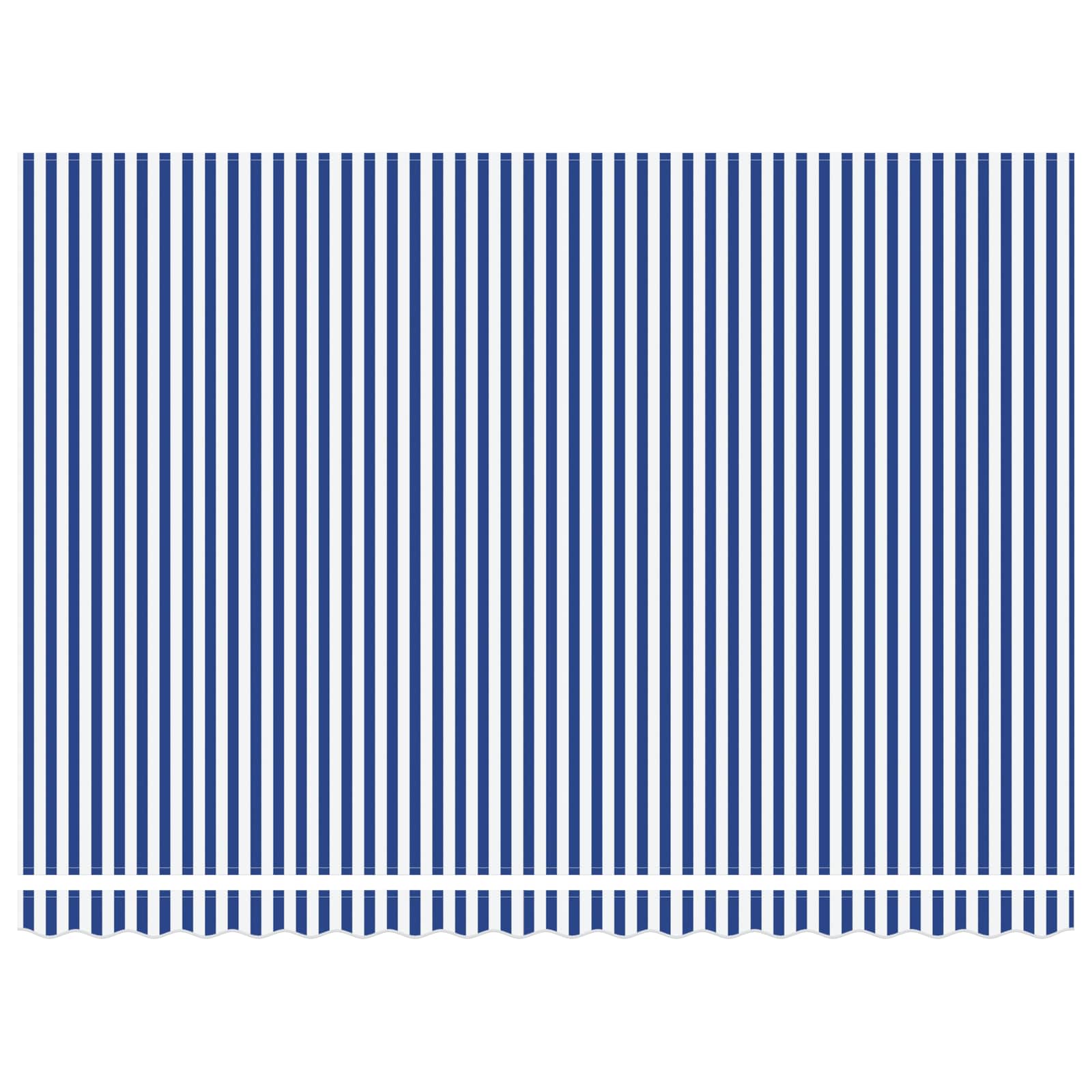 Tenda Retrattile Blu e Bianco 450x300 cm Tessuto 3330851