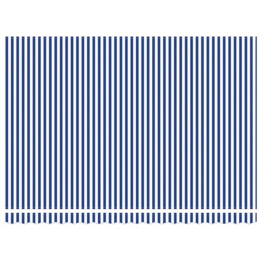 Tenda Retrattile Blu e Bianco 450x300 cm Tessuto 3330852