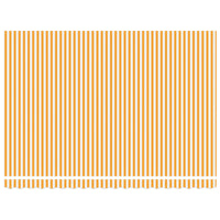 Tenda Retrattile Arancione e bianco 450x300 cm Tessuto 3330865