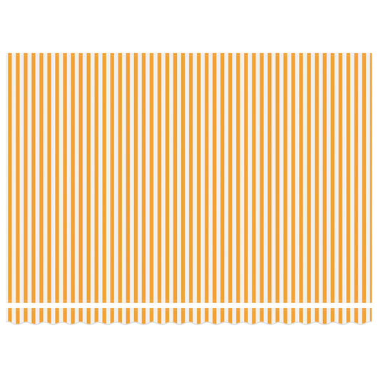 Tenda Retrattile Arancione e bianco 450x300 cm Tessuto 3330865