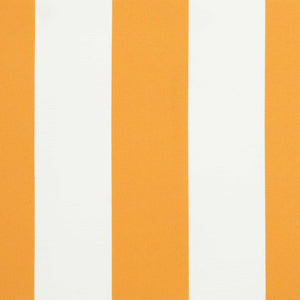 Tenda Retrattile Arancione e bianco 450x300 cm Tessuto 3330865