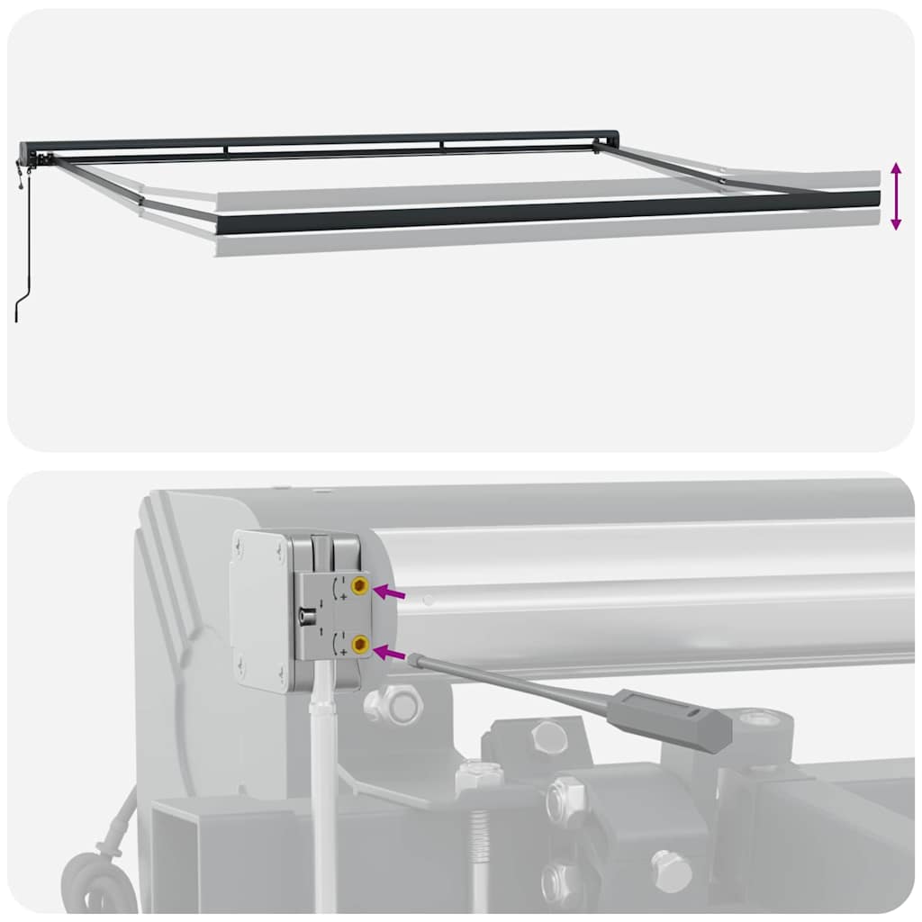 Tenda Retrattile arancione e marrone 450 × 300 cm 3330890