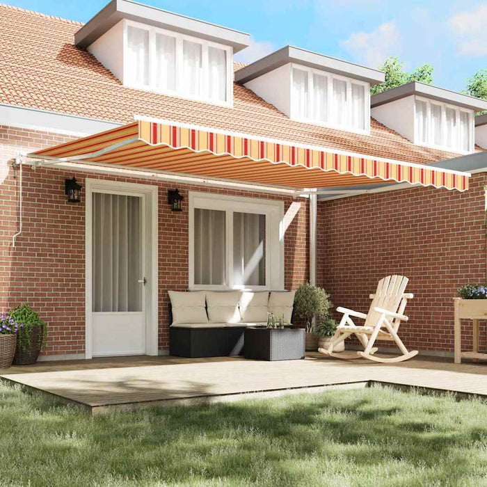 Tenda retrattile Giallo e Arancione 450 × 300 cm 3330901