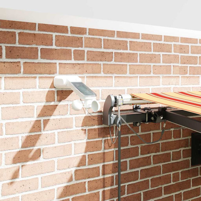 Tenda Retrattile con giallo e arancione 450 × 300 cm Tessuto 3330906