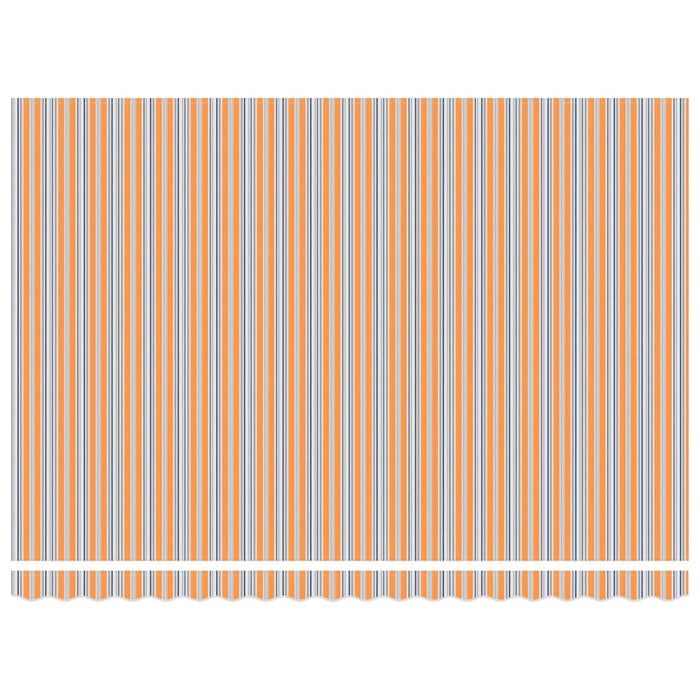 Tenda retrattile Arancione / Grigio / Bianco Blu 450 × 300 cm 3330929