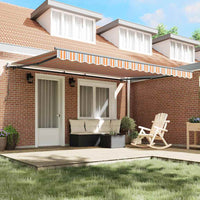 Tenda Retrattile Automatica Rigata Multicolore 450x300 cm 3330933