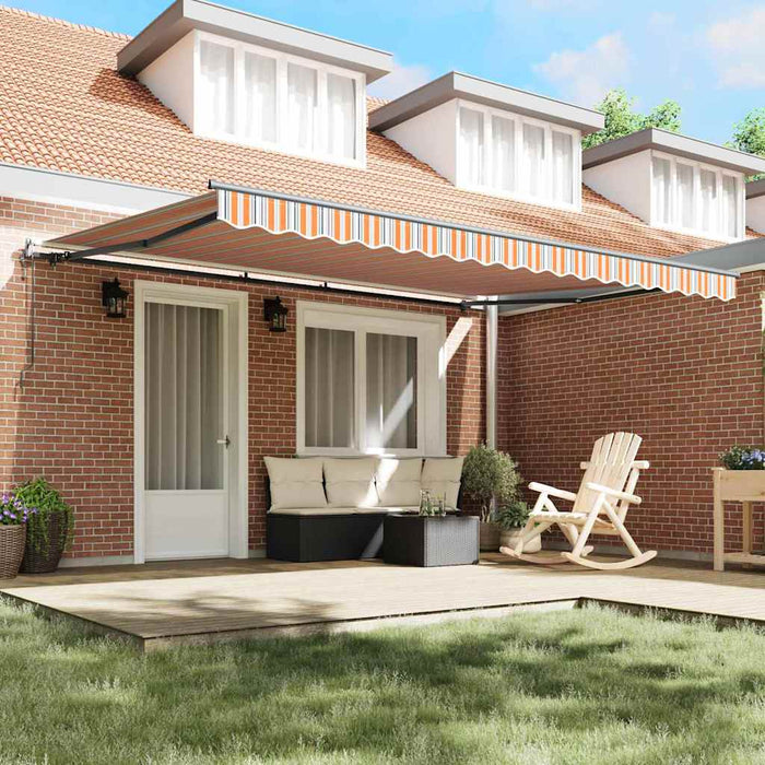 Tenda Retrattile Automatica Rigata Multicolore 450x300 cm 3330933