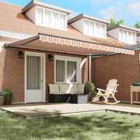 Tenda Retrattile Striscia Multicolore 450x300 cm Tessuto 3330939