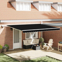 Tenda Retrattile con Nero 450 ×300 cm Tessuto 3330956