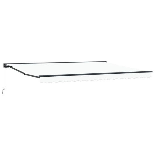 Tenda Retrattile Bianco 450x300 cm Tessuto 3330995