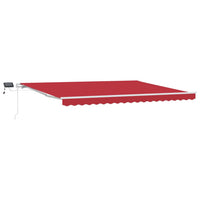 Tenda Retrattile con Rosso 450 ×300 cm Tessuto 3331040