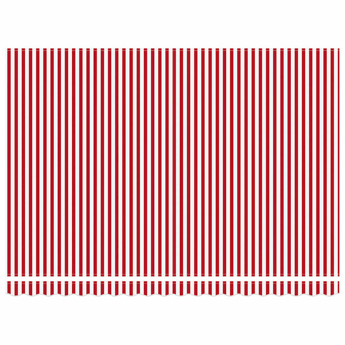 Tenda da Sole Rosso e bianco 4,5 × 3,5 m Poliestere e metallo 3331097