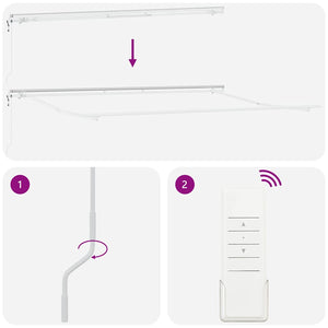 Tenda Retrattile 450 × 350 cm Rosso e bianco 3331099