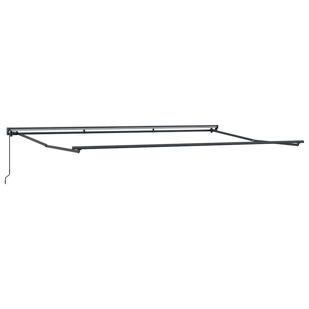vidaXL Tenda Retrattile Blu e Bianco 500x300 cm Tessuto