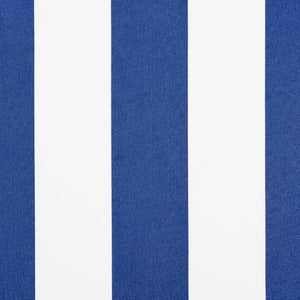 Tenda Retrattile Blu e Bianco 500x300 cm Tessuto 3331197