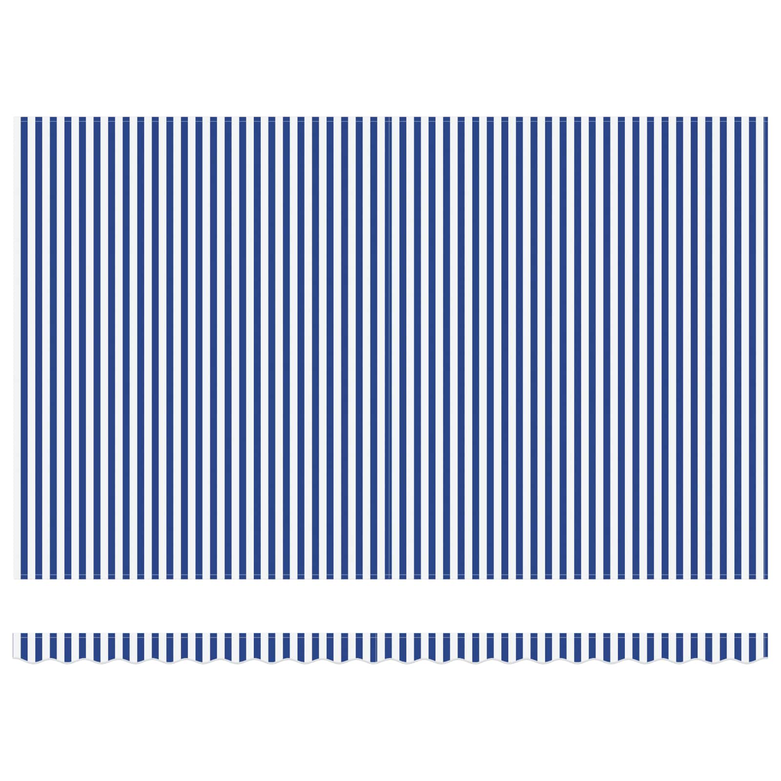 Tenda Retrattile Blu e Bianco 500x300 cm Tessuto 3331198