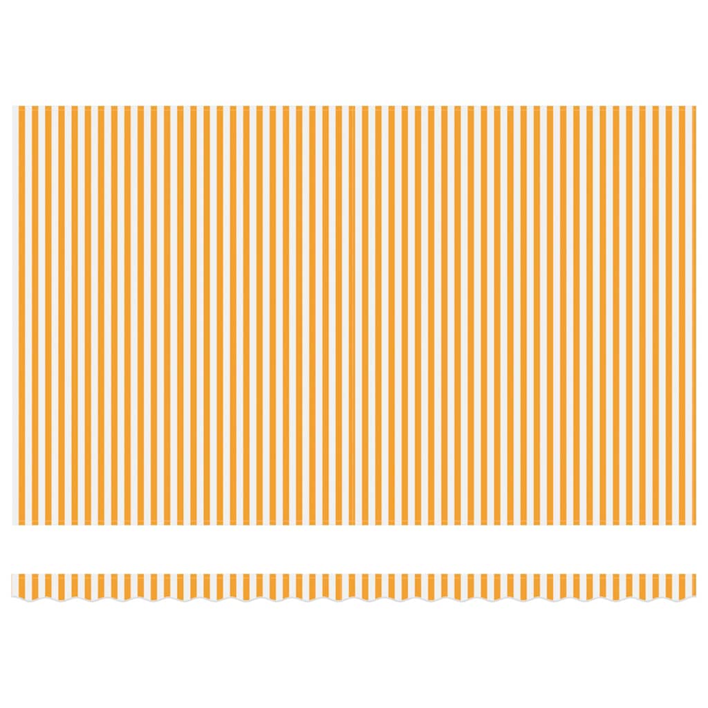 vidaXL Tenda Retrattile Arancione e bianco 500x300 cm Tessuto