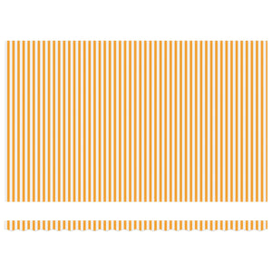 Tenda Retrattile Arancione e bianco 500x300 cm Tessuto 3331210