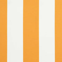 Tenda Retrattile Arancione e bianco 500x300 cm Tessuto 3331210