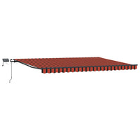 Tenda Retrattile arancione e marrone 500 ×300 cm Tessuto 3331224
