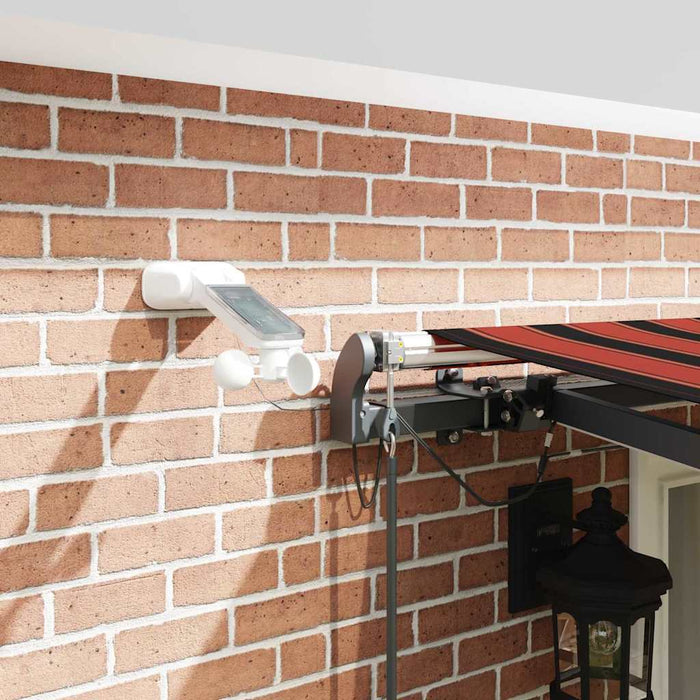 Tenda Retrattile with arancione e marrone 500 × 300 cm Tessuto 3331226