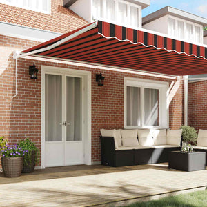 Tenda Retrattile Arancione e Marrone 500 × 300 cm 3331227