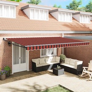 Tenda Retrattile 500 × 300 cm Tessuto, Metallo 3331230