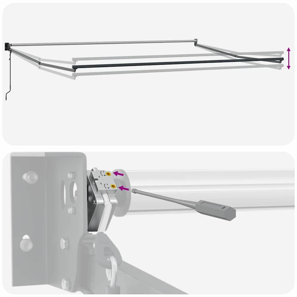 Tenda Retrattile 500 × 300 cm Tessuto, Metallo 3331230