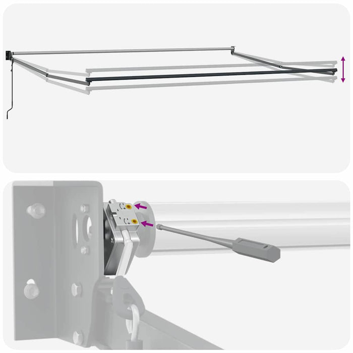 Tenda Retrattile 500 × 300 cm Tessuto, Metallo 3331230