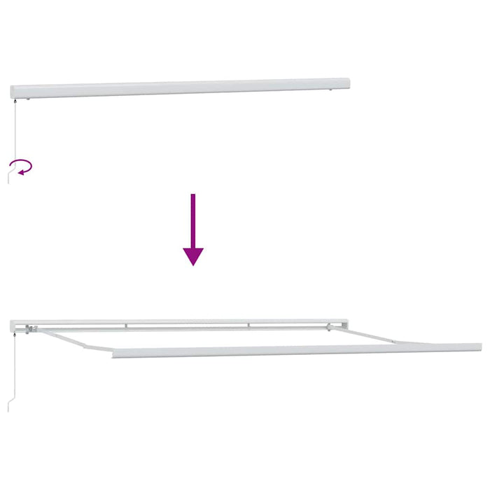 Tenda Retrattile Arancione e Marrone 500 × 300 cm 3331231