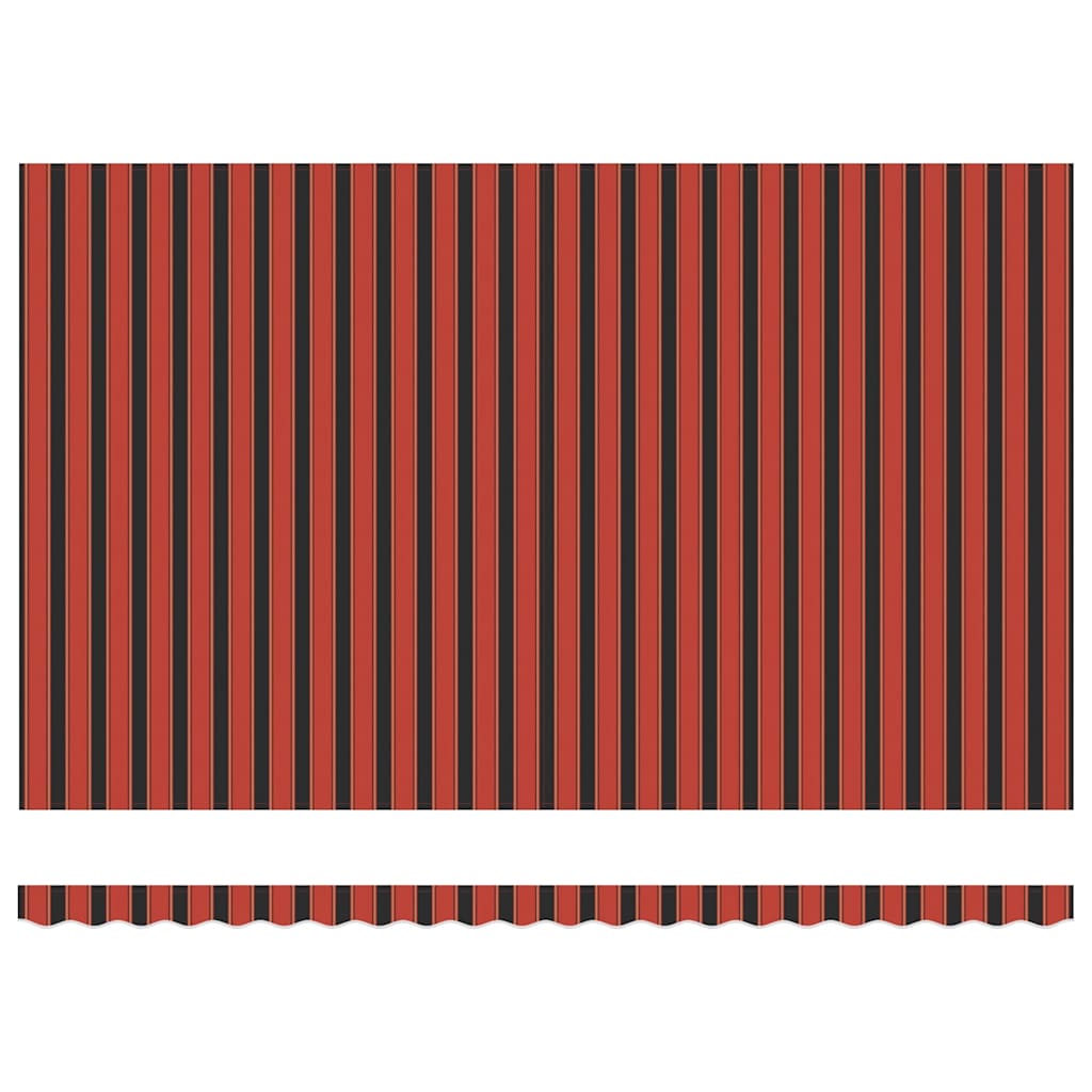 vidaXL Tenda Retrattile Arancione e Marrone 500x300 cm Tessuto