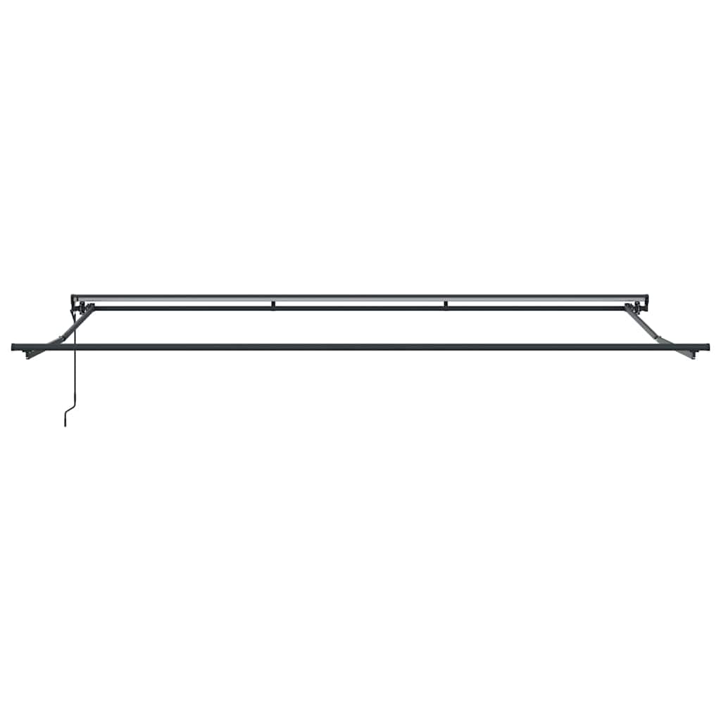 vidaXL Tenda Retrattile Antracite e Bianco 500x300 cm Tessuto