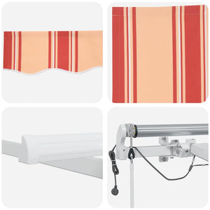 Tenda Retrattile Giallo e Arancione 500 × 300 cm 3331246