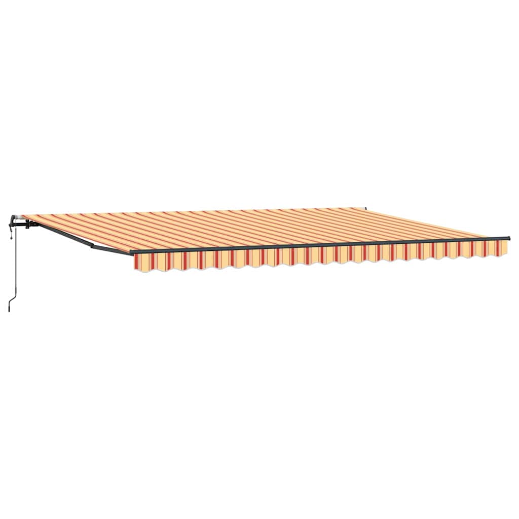 Tenda da sole automatica e retrattile  gialla e arancione 500x300 cm 3331249