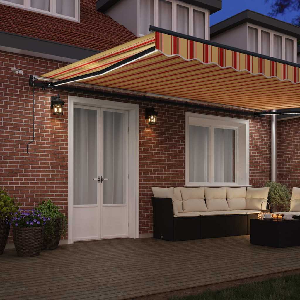 Tenda Retrattile with giallo e arancione 500 × 300 cm Tessuto 3331250