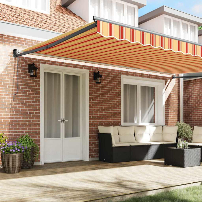 Tenda Retrattile Crema 500 × 300 cm Tessuto, Metallo 3331254