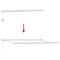 Tenda Retrattile Multicolore 500 × 300 cm Tessuto e Metallo 3331309