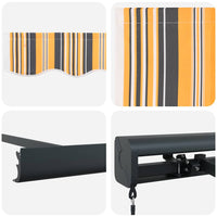 Tenda Retrattile Multicolore 500 ×300 cm Tessuto e Metallo 3331311