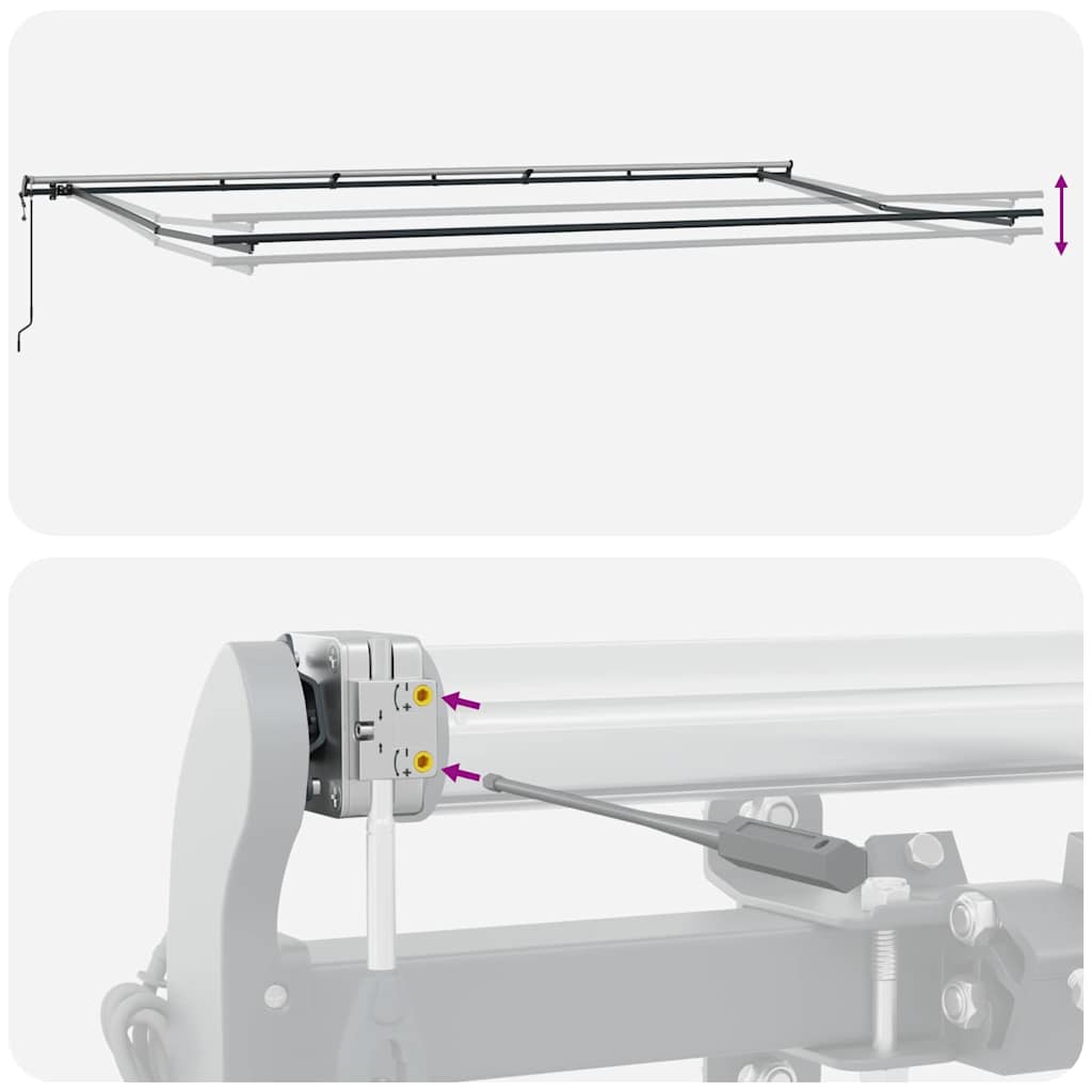 Tenda da sole automatica retrattile  Arancione e Marrone 600x300 cm 3331595