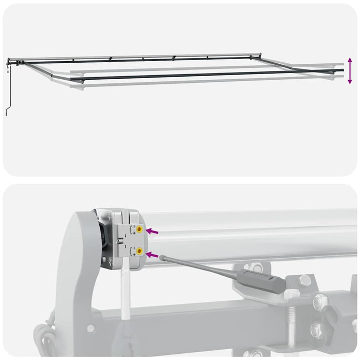 Tenda da sole automatica retrattile  Arancione e Marrone 600x300 cm 3331595