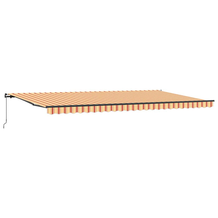 Tenda Retrattile giallo e arancione 600 × 300 cm Tessuto 3331601