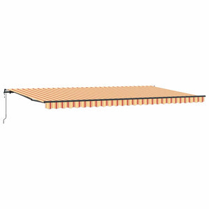 Tenda da sole automatica retrattile  gialla e arancione 600 x 300 cm 3331603