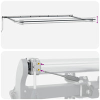 Tenda da sole automatica retrattile  gialla e arancione 600 x 300 cm 3331603