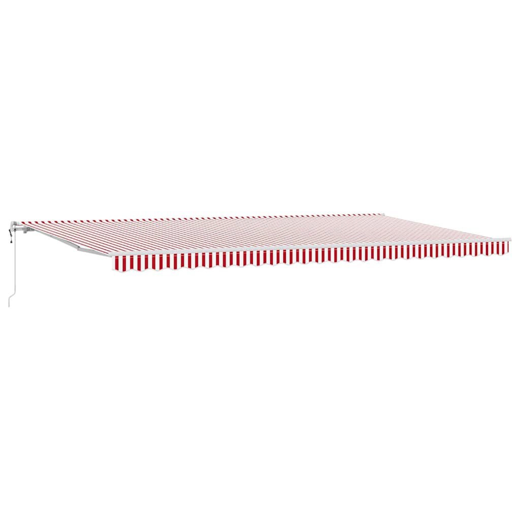 Tenda Retrattile Rosso e bianco 600 × 300 cm Rosso e bianco 3331607